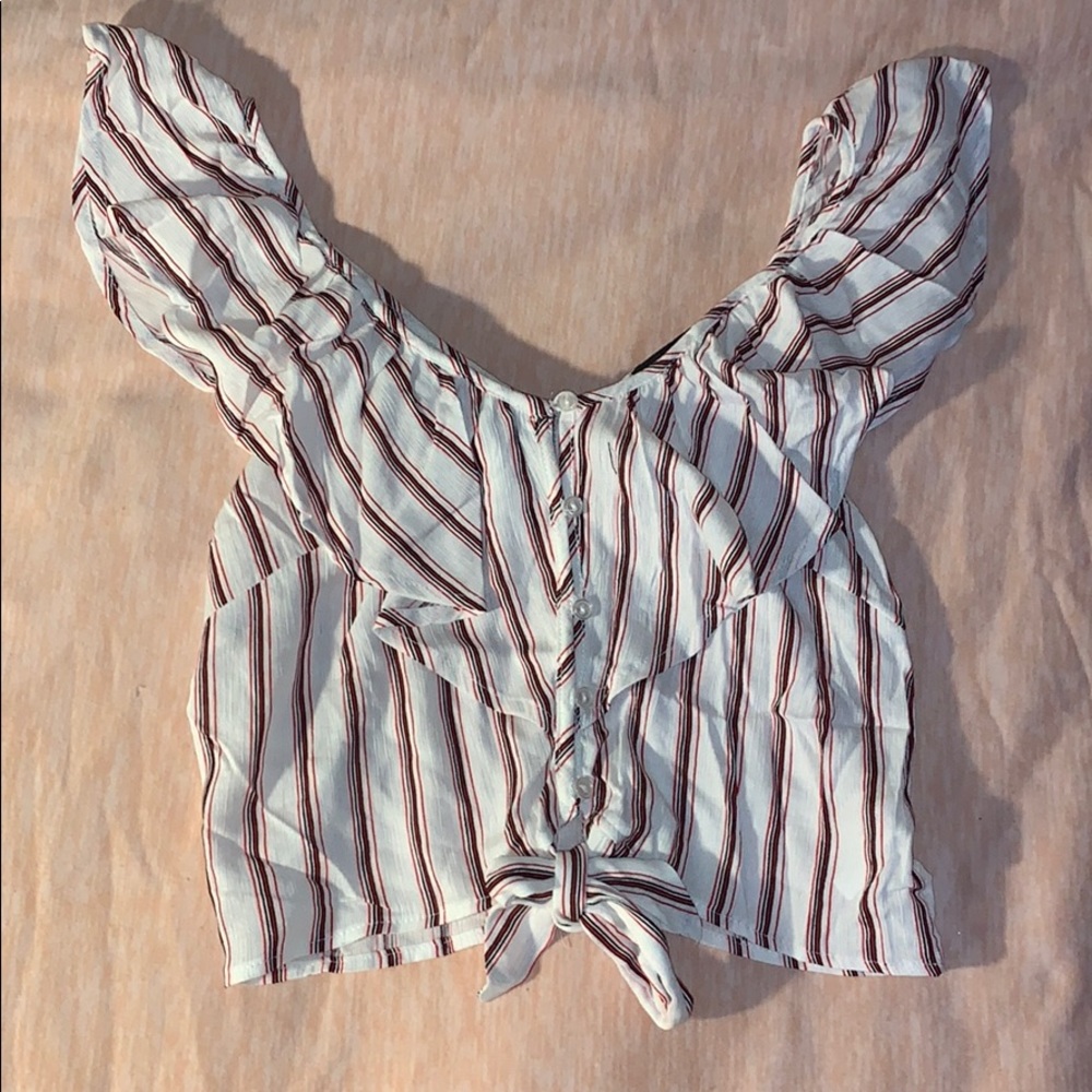 Off the shoulder crop top